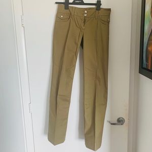 Dolce & Gabbana olive wide leg jeans sz 44 IT